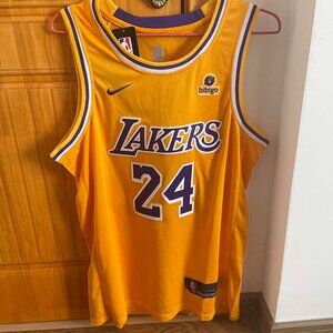Nike La Lakers Kobe Bryant Jersey Yellow #24